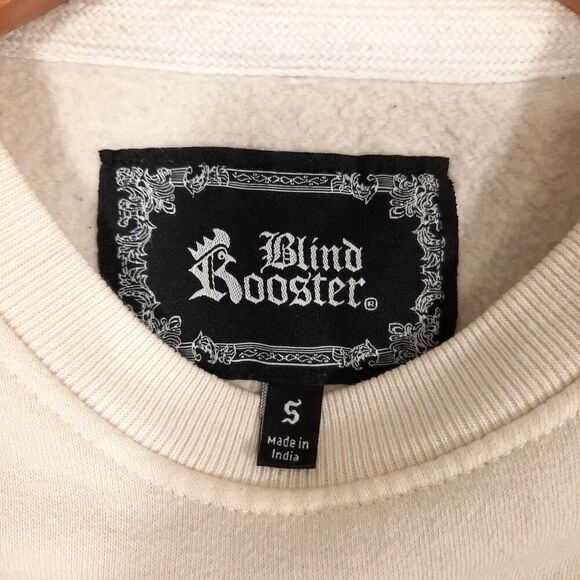 Blind Rooster Asian Graphic Sweatshirt Women's SZ Medium "Every Year Have Fish" - Picture 14 of 16